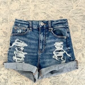 American Eagle Outfitters Blue Jean Shorts High-Waisted